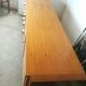Large vintage row in blond wood