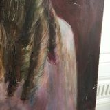 Vintage oil portrait