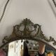 Large French Napoleon III Period Oval Bronze Wall Mirror, 19th Century