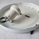 Square molded glass ceiling light "diamond point"