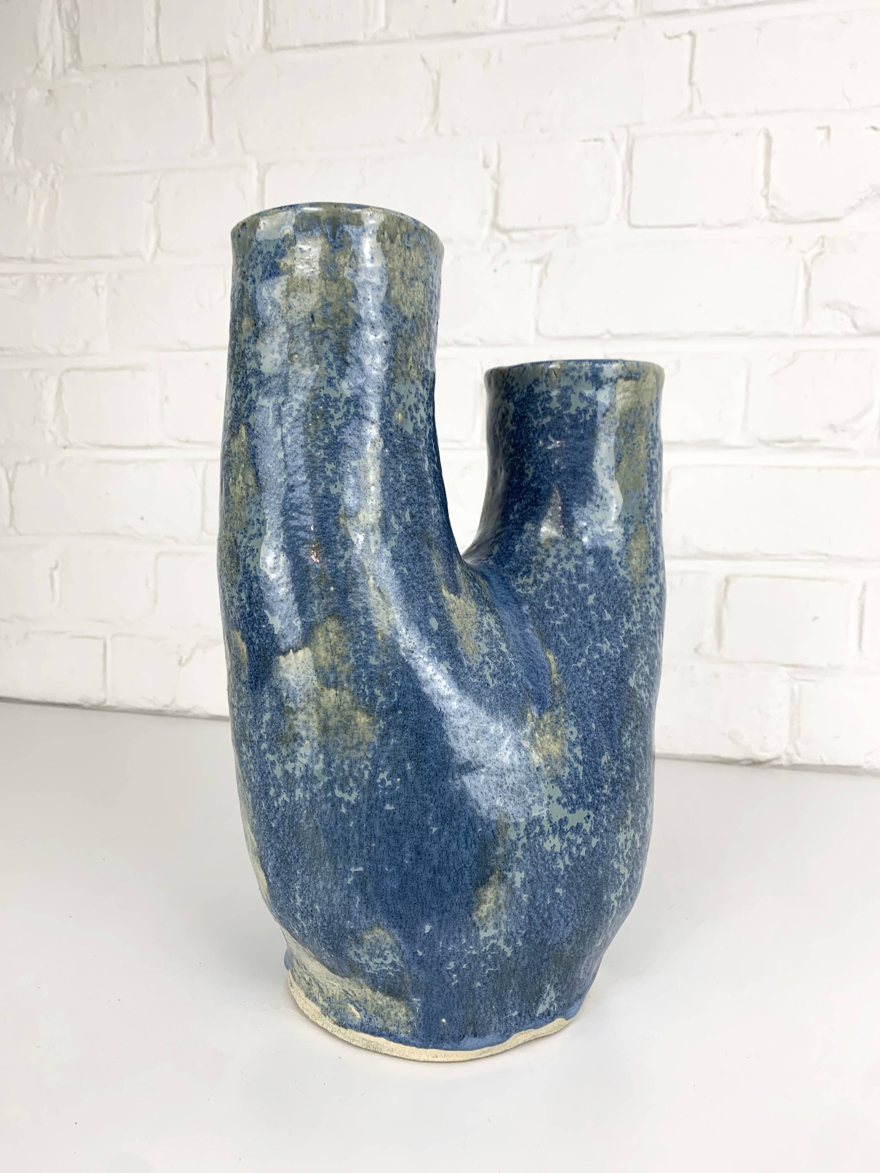 Sculptural ceramic vase by Dale, Denmark, 1970s