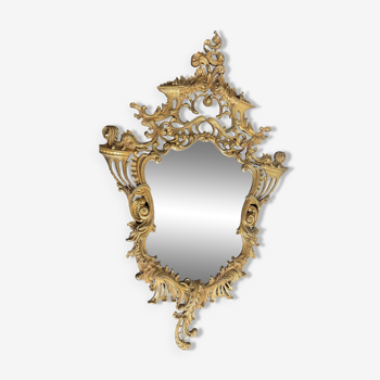 Louis XV style gilded bronze mirror