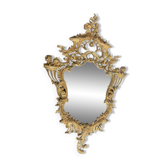 Louis XV style gilded bronze mirror