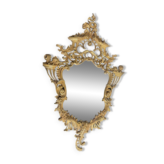 Miroir en bronze doré style Louis XV