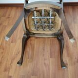 Lot de deux chaises anciennes style baroque