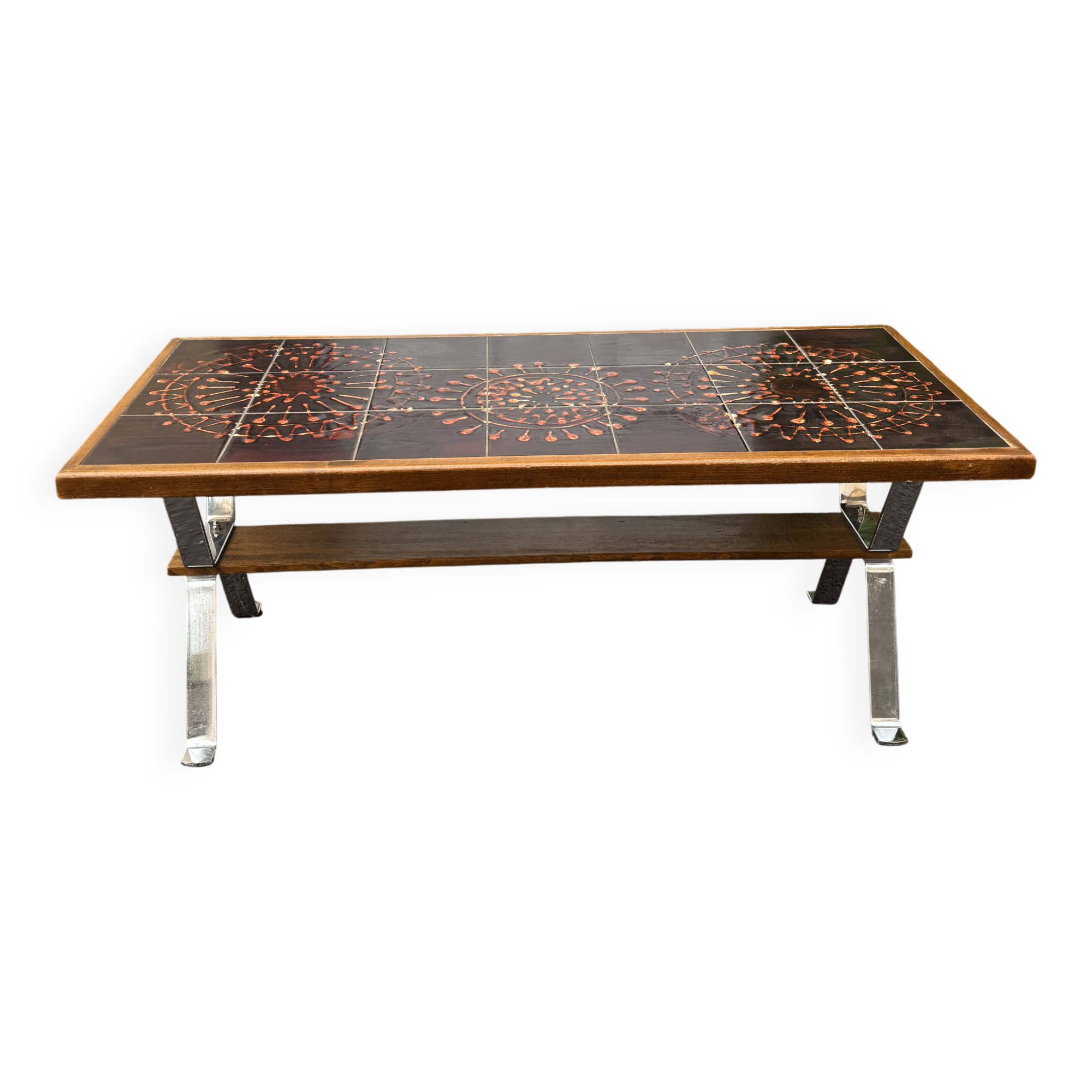 Vintage ceramic coffee table from the 1970s