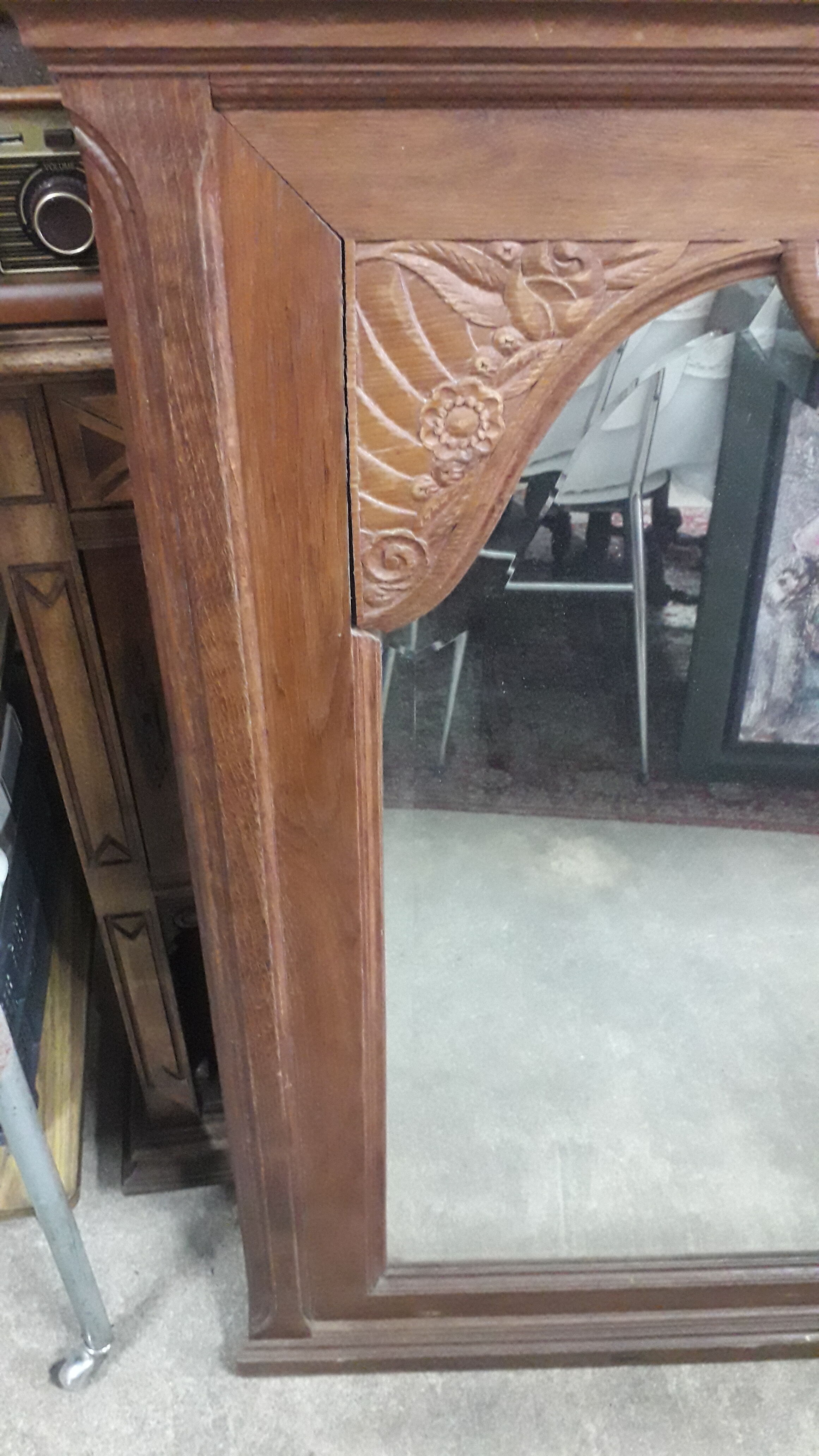 Art deco mirror, 125x88 cm