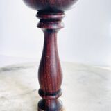 Plateau de fprésentation marbre et bois vintage
