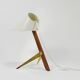 Two white desk lamps "Billy TL" by J.T. Kalmar, Vienna, mid-century style.