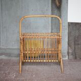 Rattan magazine holder, wicker magazine holder, magazine storage, magazine rack