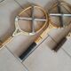 3 tennis wooden rackets 1950/1960