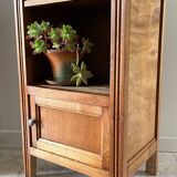 Cube bedside table in oak 1950s