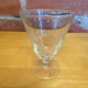 11 verres à pied à vin et eau en verre décor gravé vintage
