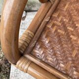 Vintage rattan chiffonier