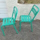 Two vintage garden chairs