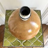 Large solid wood ball lamp