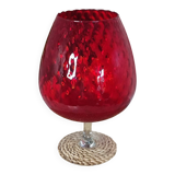 Red vase Empoli Italy 1960