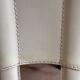 Set of 4 Cattelan Italia white leather chairs from the 1980s, vintage Italian design