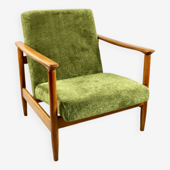 Fauteuil GFM-142 vert olive, années 1970