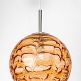 Murano Glass Pink Pendant Light by Doria, Germany, 1970s