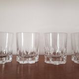 Set of 4 small water glasses