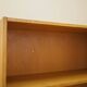 Ash shelving unit on splayed legs, Denmark, 1960s