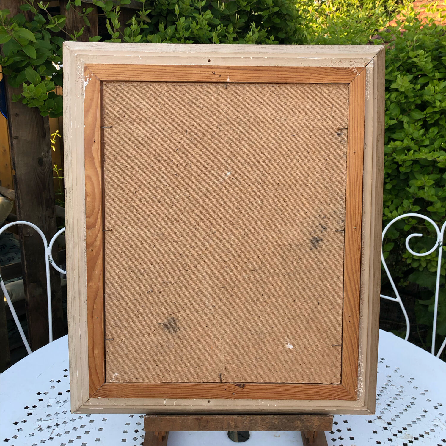Abstract painting on panel