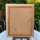Abstract painting on panel