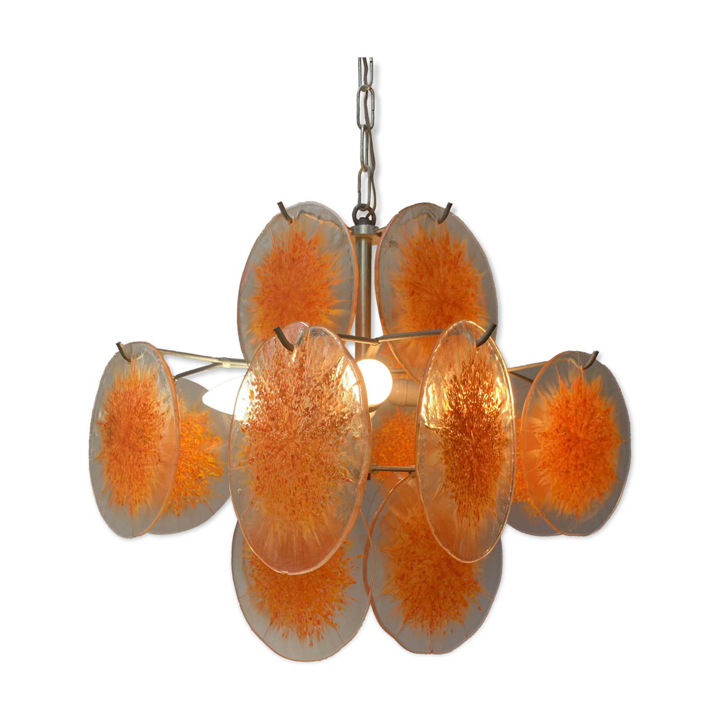 Blown glass chandelier from Murano