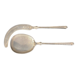 Two-piece silver ice cream service from the early 20th century