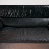 Ds 2011 two-seater leather sofa by De Sede