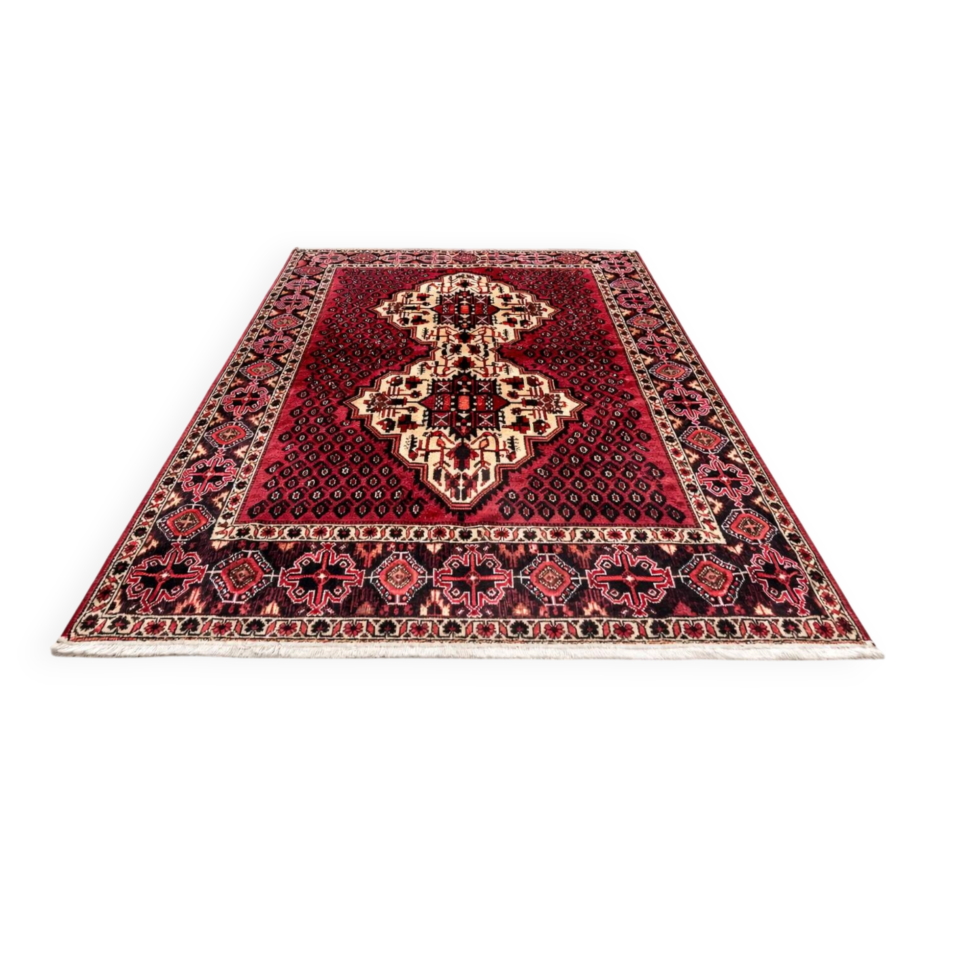 handmade Persian rug from Hamedan