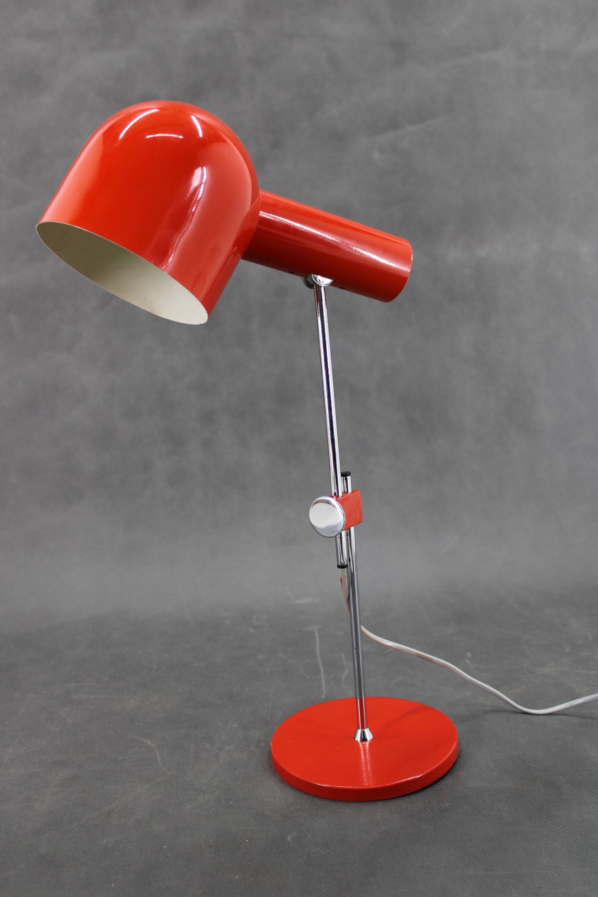 1960s Josef Hurka Red Desk Lamp for Napako , Czechoslovakia