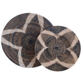 Rattan round tray