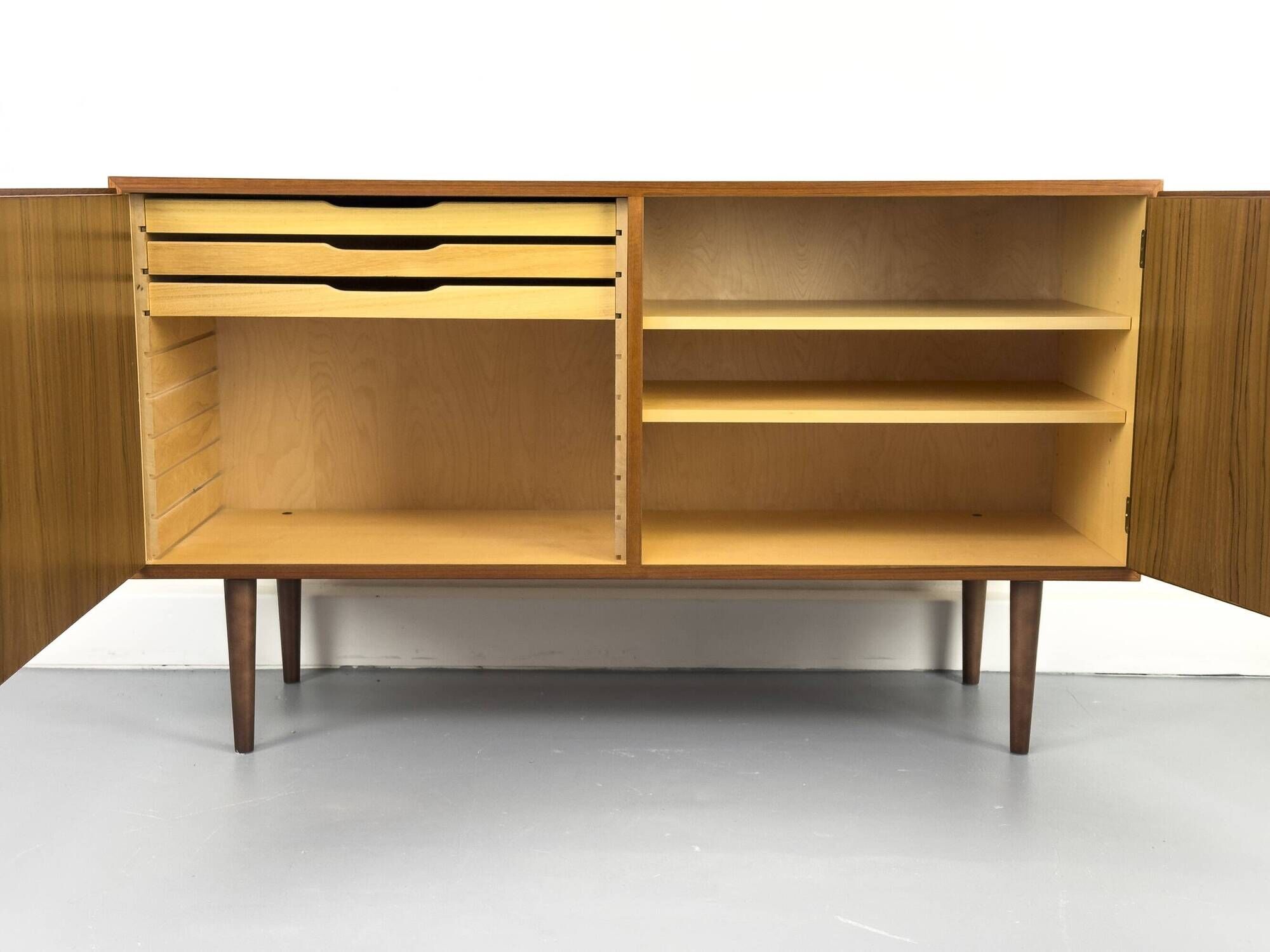 Danish Sideboard in Teak by Carlo Jensen for Hundevad & Co., 1960s