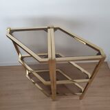 Pair of 70s corner shelves