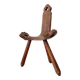 Chaise brutaliste tripode début XXeme