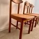 Lot de 6 chaises en pin massif design scandinave Reiner Daumiller vintage années 70