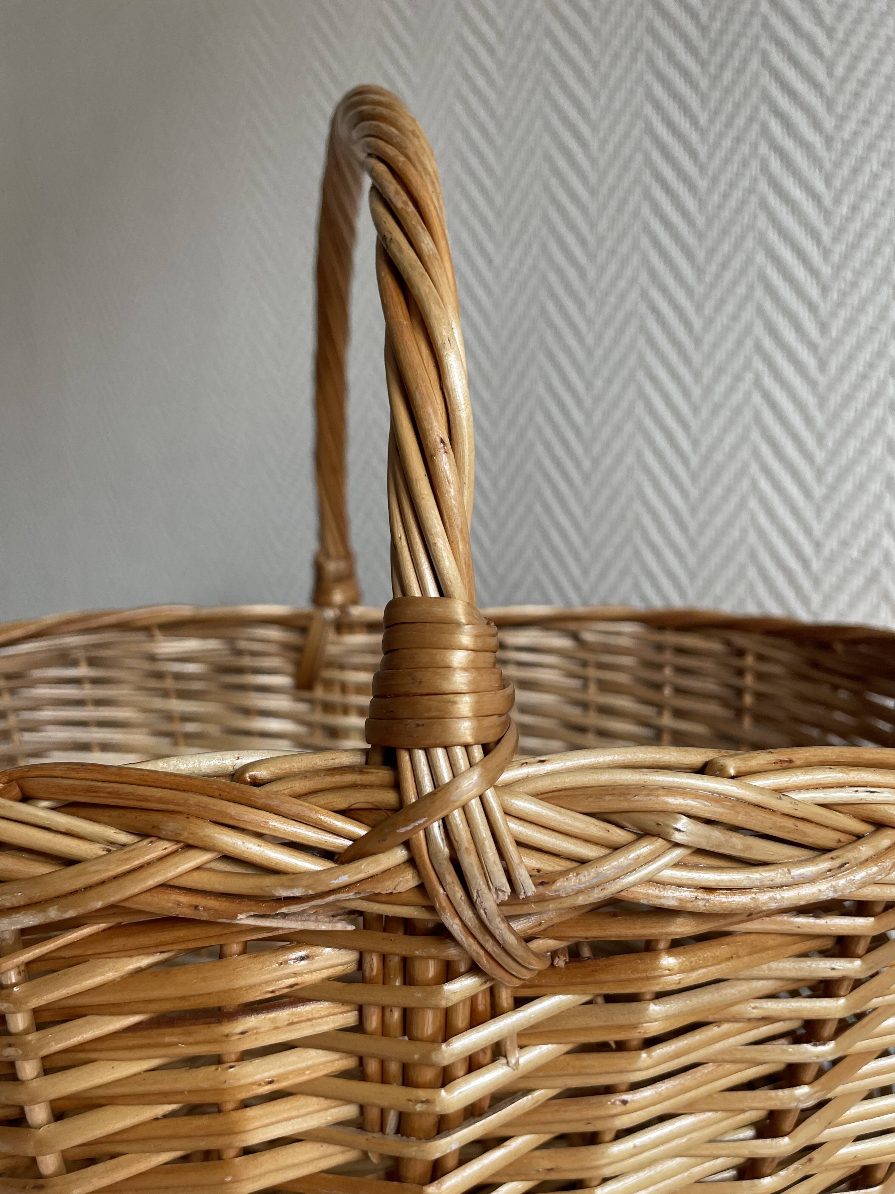 Vintage wicker basket