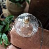 Vintage transparent portable lamp