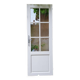 Old wooden door with small squares