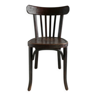 Chaise de bistrot Baumann, couleur acajou