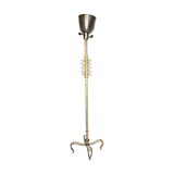 Vintage floor lamp entirely composed of white lacquered metal