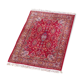 Old carpet in red wool