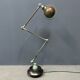 3 arm vespa green patina Jieldé lamp on cast iron base