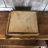 Old Board Game of Checkers Chess Solitaire Domino in Raw Olivier Wood