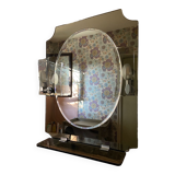 Illuminated bathroom wall mirror 70s