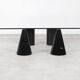 Vintage Italian Rectangular Marble Coffee Table with Glass Top