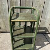 Green bamboo shelf