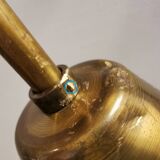 Brutalist brass hanging lamp, designed by Svend Aage Holm Sørensen Denmark